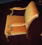 Golden chair, in a French
                style